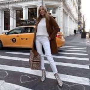 Club Monaco Meera Cable Knit Crop Fisherman Sweater